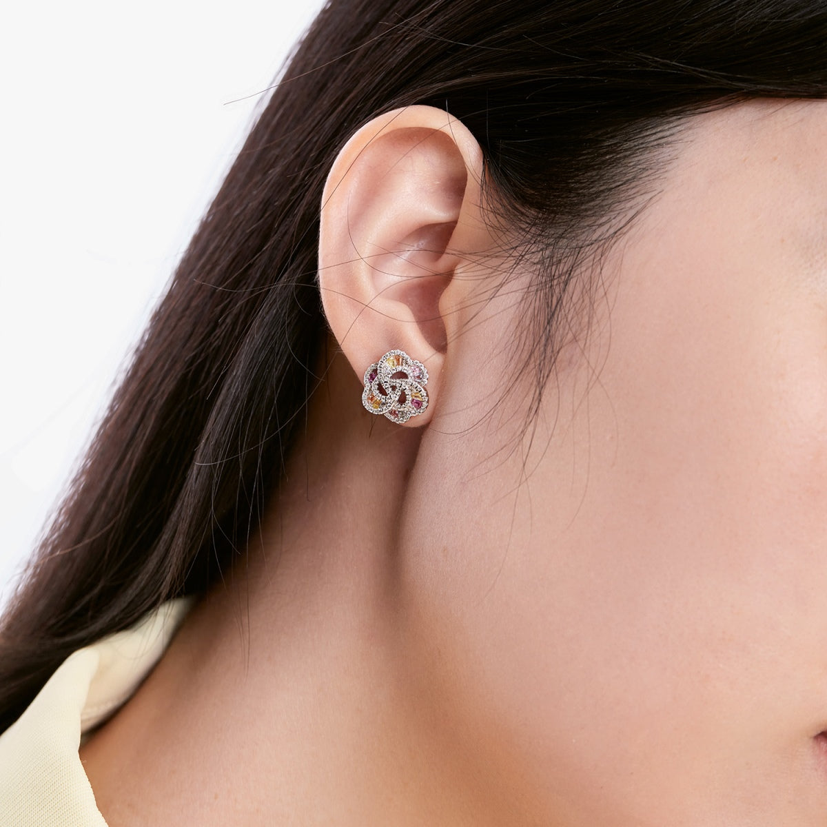 [Solara Jewelry ]可憐な花型デイリーイヤリング