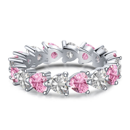 [Solara Jewelry ]0.25カラット ラディアントロマンス ハートカット ラバーリング