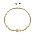 [Solara Schmuck ]Strahlendes Buntes Armband mit Rundschliff für Partys