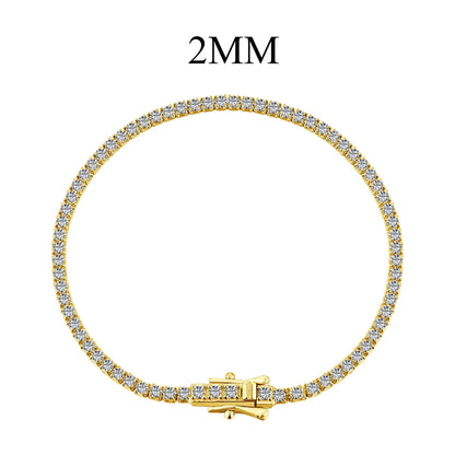 [Solara Schmuck ]Strahlendes Buntes Armband mit Rundschliff für Partys