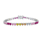 [Solara Jewelry ]豪華でカラフルなロマンチックなハート型恋人ブレスレット