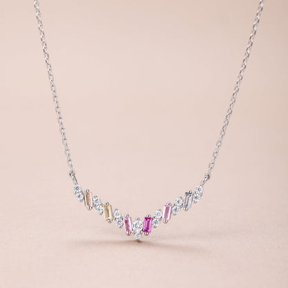 [Solara Jewelry ]煌めくレインボーネックレス