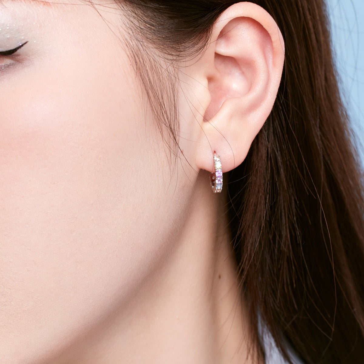 [Solara Jewelry ]ラディアント カラフル ラウンドカットピアス