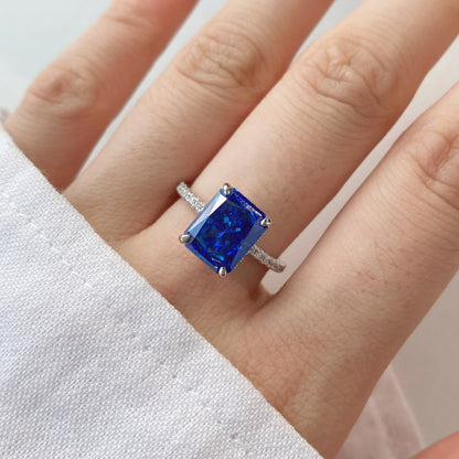 [Solara Schmuck ]4.0 Karat Luxuriöser Verlobungsring