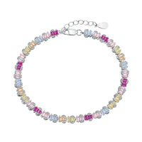 [Solara Jewelry ]Delicate Colorful Emerald Cut Party Bracelet