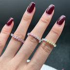 [Solara Schmuck] Funkelnder Tennisring im Rundschliff