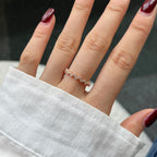 [Solara Jewelry ]Zarter, bezaubernder Wellenring für jeden Tag