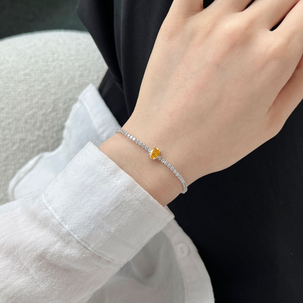 [Solara Schmuck] Exquisites ovales Armband mit 0,75 Karat für jeden Tag