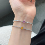 [Solara Schmuck] Exquisites ovales Armband mit 0,75 Karat für jeden Tag