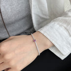 [Solara Schmuck] Exquisites ovales Armband mit 0,75 Karat für jeden Tag