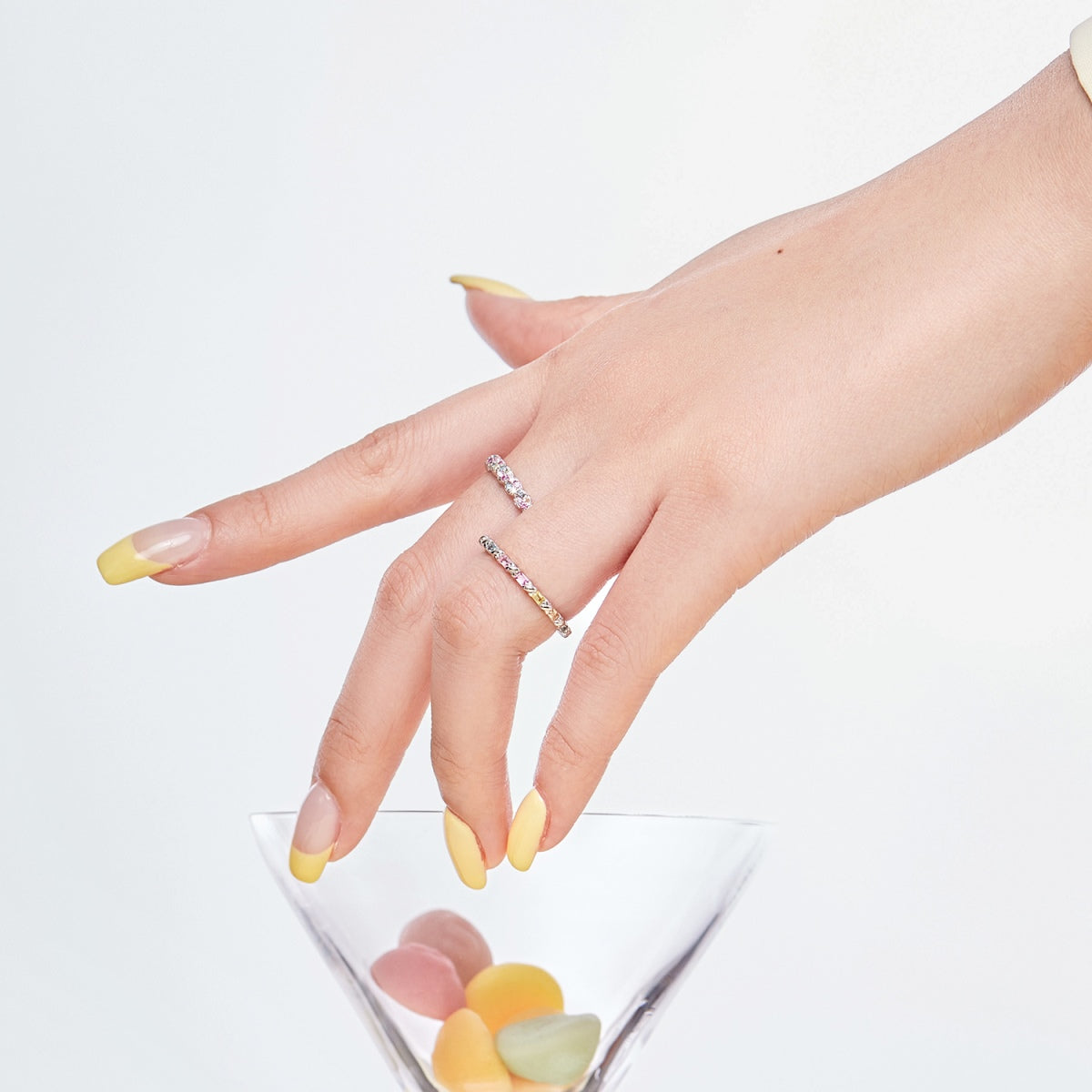 [Solara Jewelry ]Charming Colorful Round Cut Daily Ring