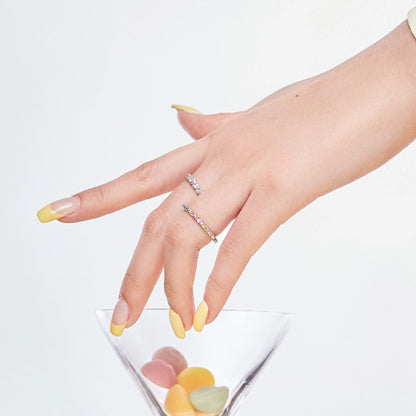 [Solara Jewelry ]Charming Colorful Round Cut Daily Ring