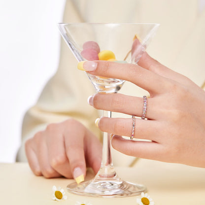 [Solara Jewelry ]Charming Colorful Round Cut Daily Ring