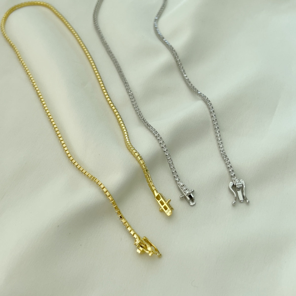 [Solara Jewelry ]繊細なラウンドシェイプテニスネックレス