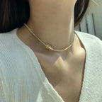 [Solara Jewelry ]繊細なラウンドシェイプテニスネックレス