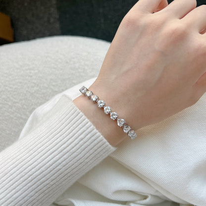 [Solara Schmuck ]0,75 Karat Elegantes, romantisches Armband in Herzform für Liebende