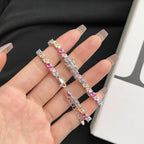 [Solara Schmuck] Verziertes, funkelndes Partyarmband mit Facettenschliff