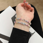 [Solara Schmuck] Verziertes, funkelndes Partyarmband mit Facettenschliff