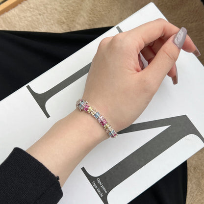 [Solara Jewelry ]Funkelndes, exquisites Partyarmband mit Facettenschliff