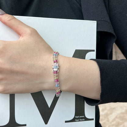 [Solara Jewelry ]Funkelndes, exquisites Partyarmband mit Facettenschliff