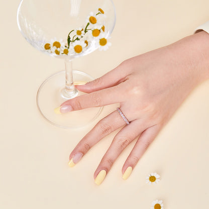 [Solara Jewelry ]Zierlicher überschwänglicher runder Alltagsring
