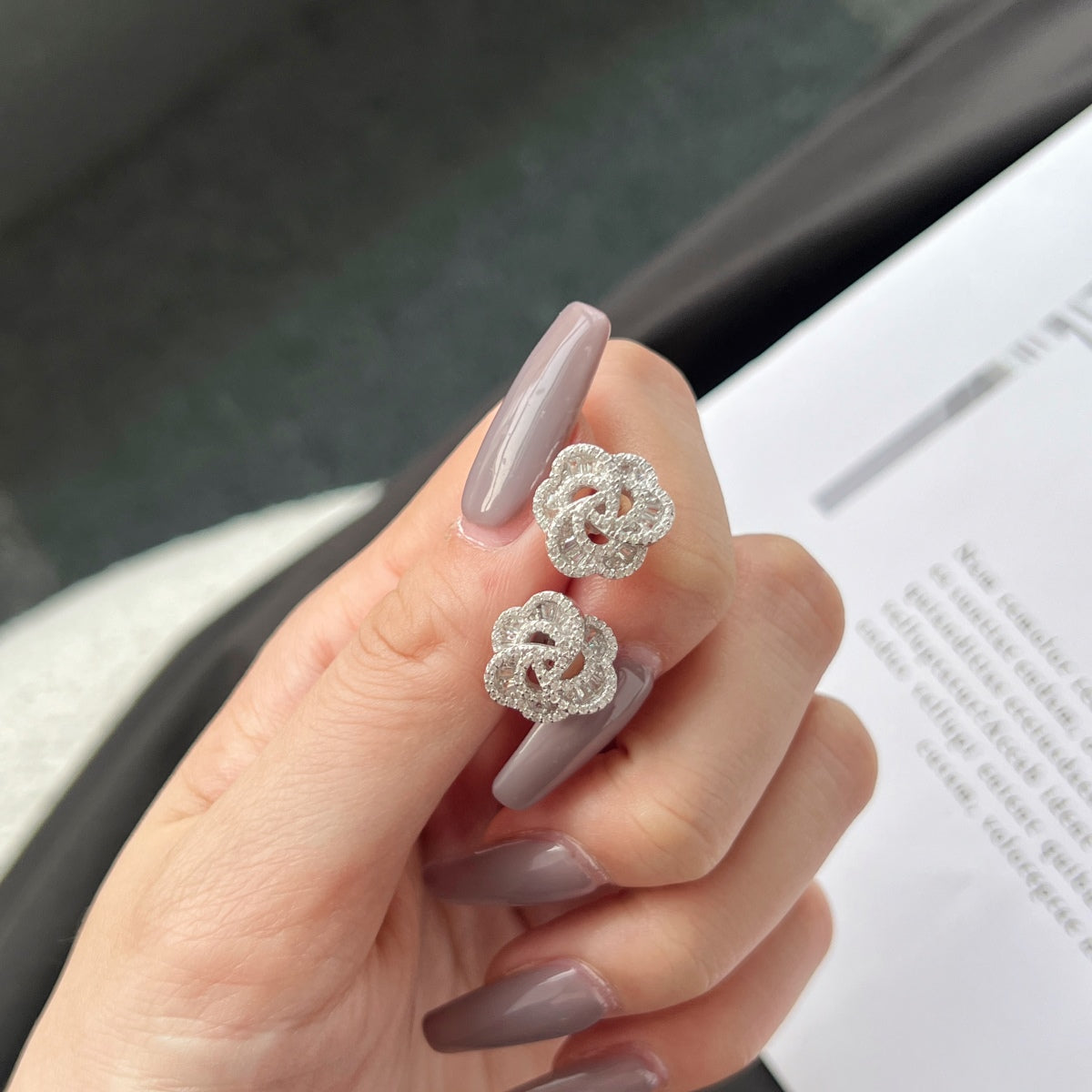[Solara Jewelry ]可憐な花型デイリーイヤリング