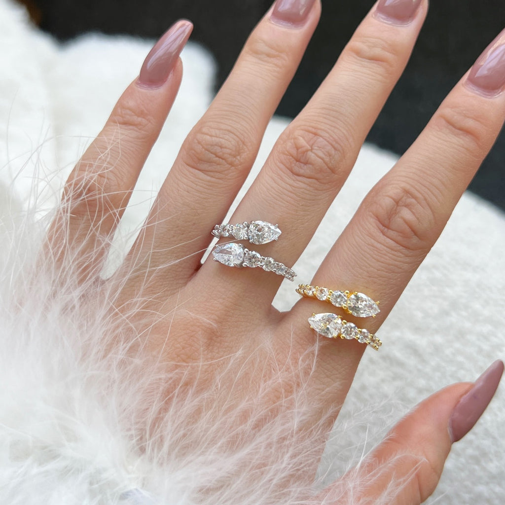 [Solara Jewelry ]Zarter, lebhafter Schlangenring für jeden Tag