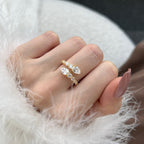 [Solara Jewelry ]Zarter, lebhafter Schlangenring für jeden Tag