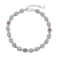 [Solara Jewelry ]0.25 Carat Radiant Water Drop Shape Daily Bracelet