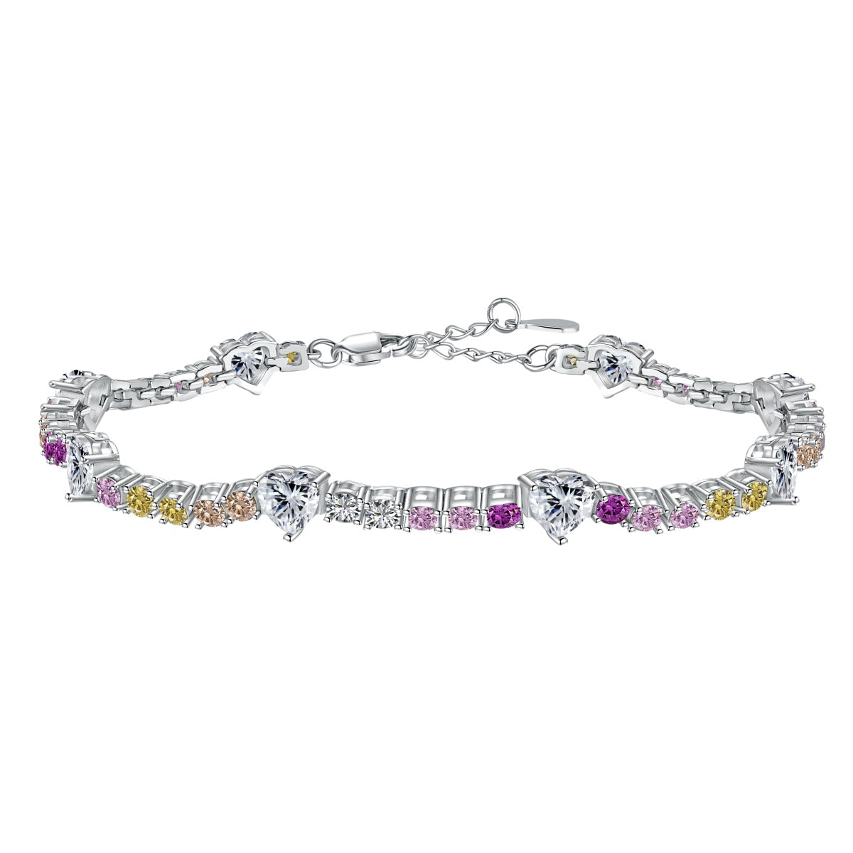 [Solara Schmuck ]Romantisches Herzform-Armband für Liebende mit Rundschliff