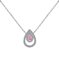 [Solara Jewelry ]Sparkling Pear Cut Necklace