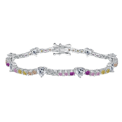 [Solara Schmuck ]Romantisches Herzform-Armband für Liebende mit Rundschliff