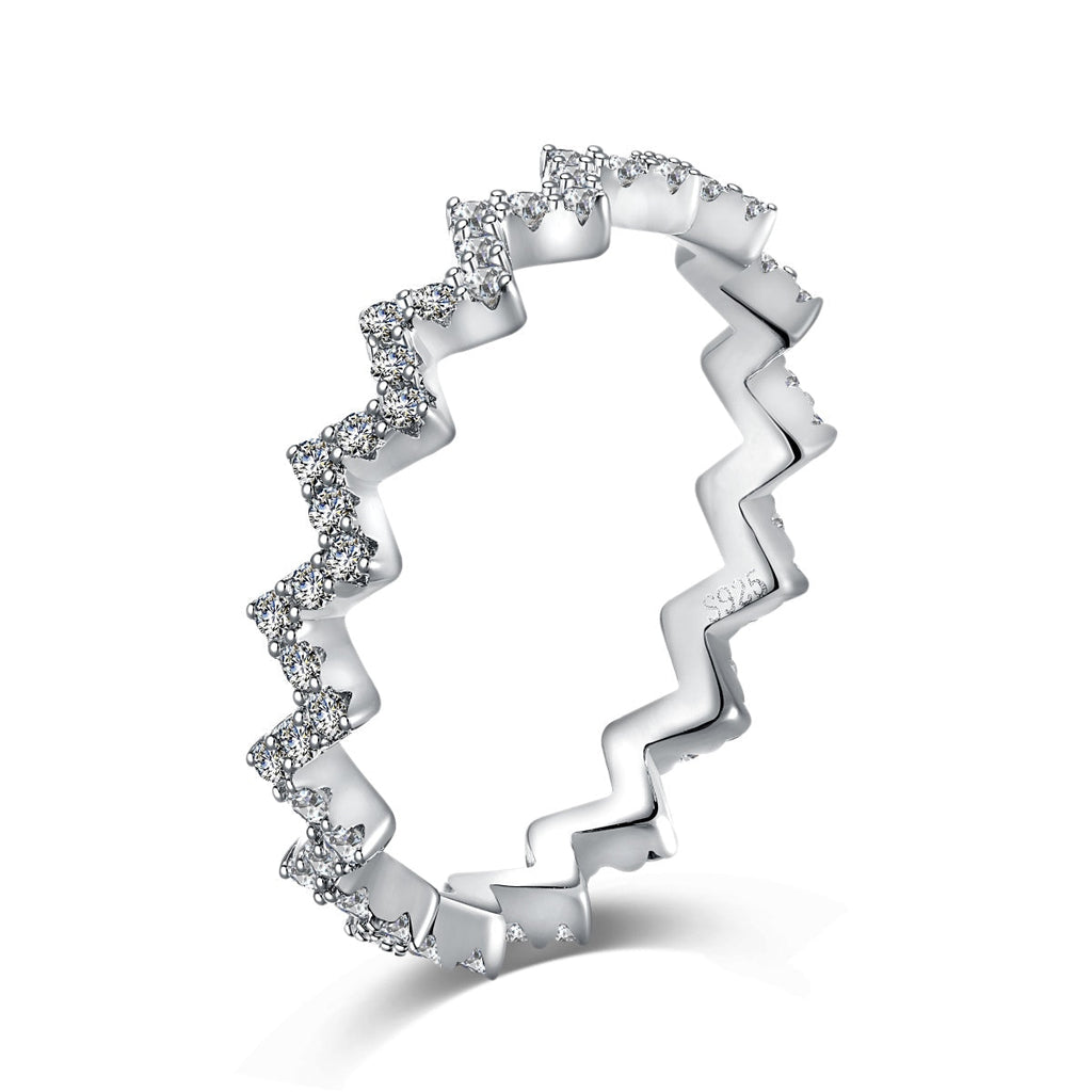 [Solara Jewelry ]Zarter, bezaubernder Wellenring für jeden Tag