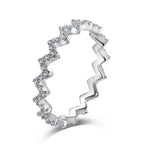 [Solara Jewelry ]Zarter, bezaubernder Wellenring für jeden Tag