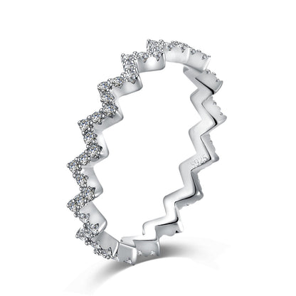 [Solara Jewelry ]Delicate Enchanting Wave Shape Daily Ring