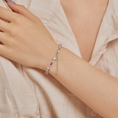 [Solara Schmuck ]Romantisches Herzform-Armband für Liebende mit Rundschliff