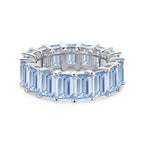 [Solara Jewelry ]0.75 Carat Elegant Emerald Cut Tennis Ring