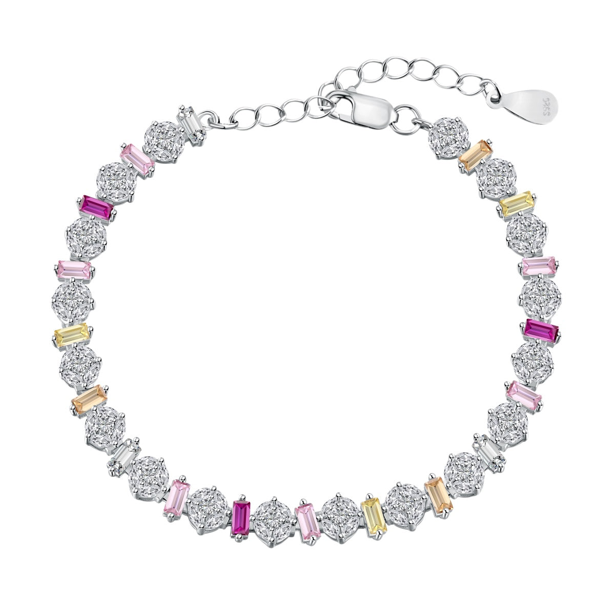 [Solara Schmuck ]Strahlendes, farbenfrohes, rundes Armband für den Alltag
