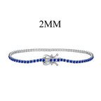 [Solara Schmuck ]Strahlendes Buntes Armband mit Rundschliff für Partys