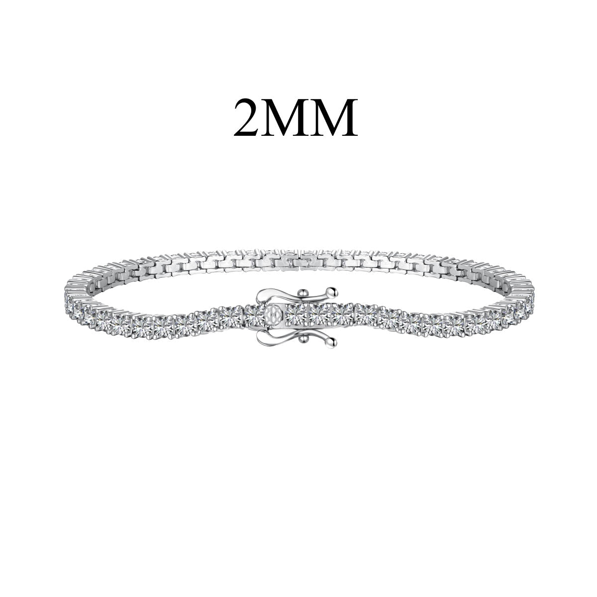 [Solara Jewelry ]Schillerndes exquisites Armband mit Rundschliff für den Alltag
