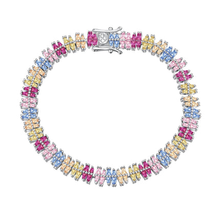[Solara Jewelry ]Funkelndes, exquisites Partyarmband mit Facettenschliff