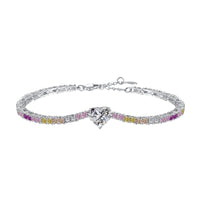 [Solara Jewelry ]Delicate Romantic Heart Shape Lover Bracelet