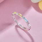 [Solara Jewelry ]Lively In Shades Elegant Radiant Cut Daily Ring