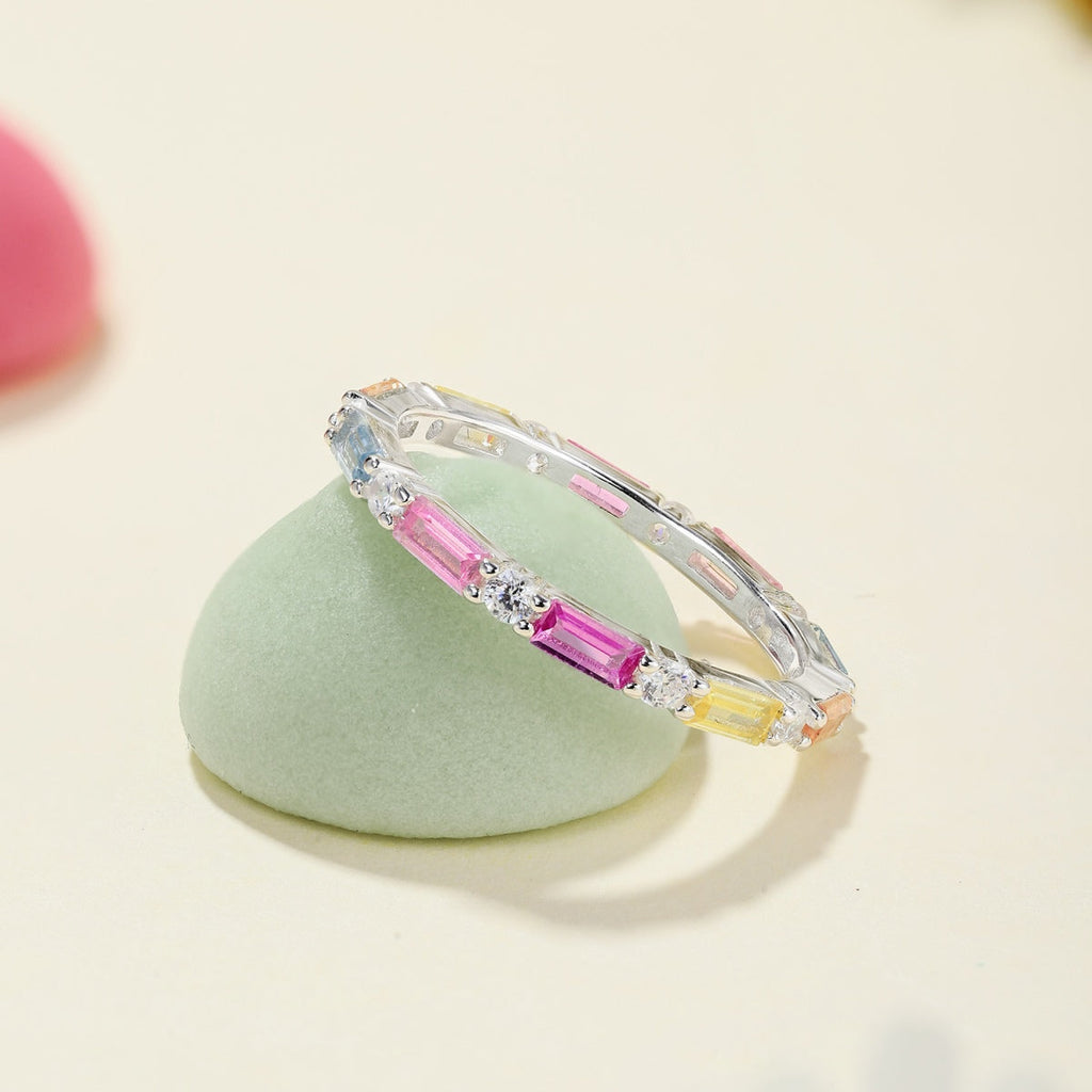 [Solara Jewelry ]Lively In Shades Elegant Radiant Cut Daily Ring
