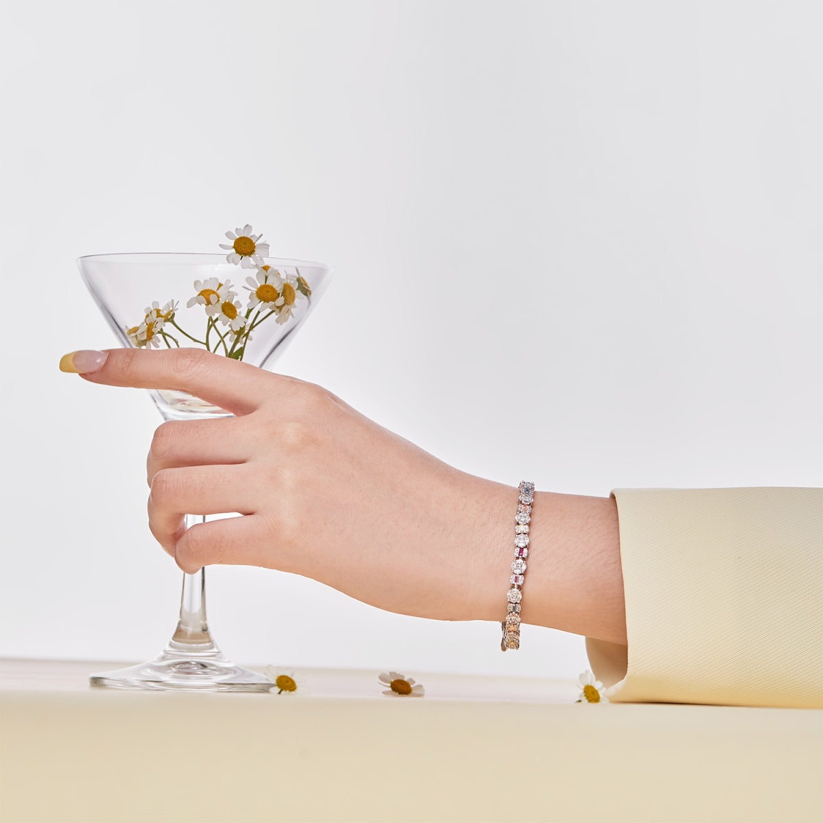 [Solara Jewelry ]Strahlendes Multicut-Armband für den Alltag