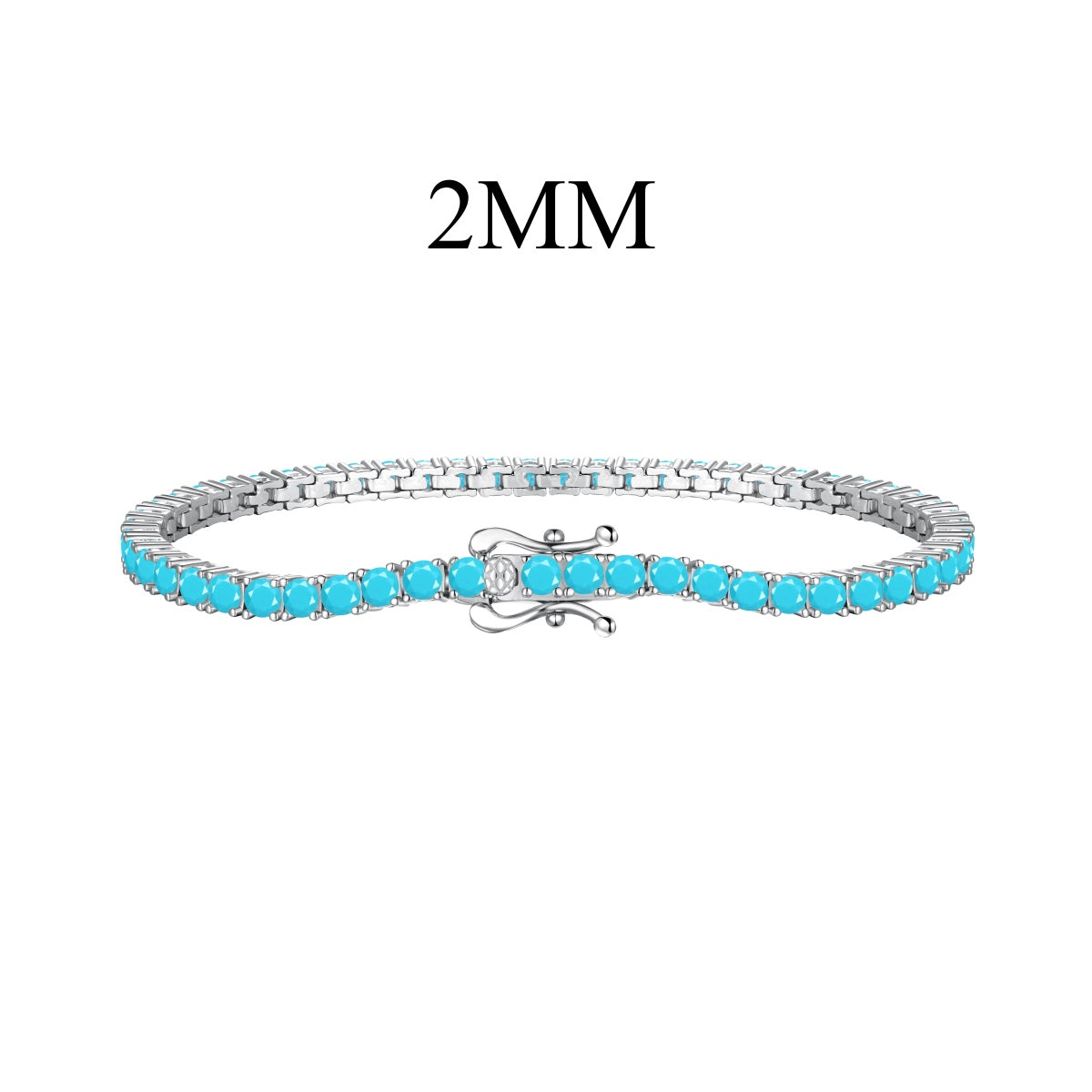 [Solara Jewelry ]Schillerndes exquisites Armband mit Rundschliff für den Alltag