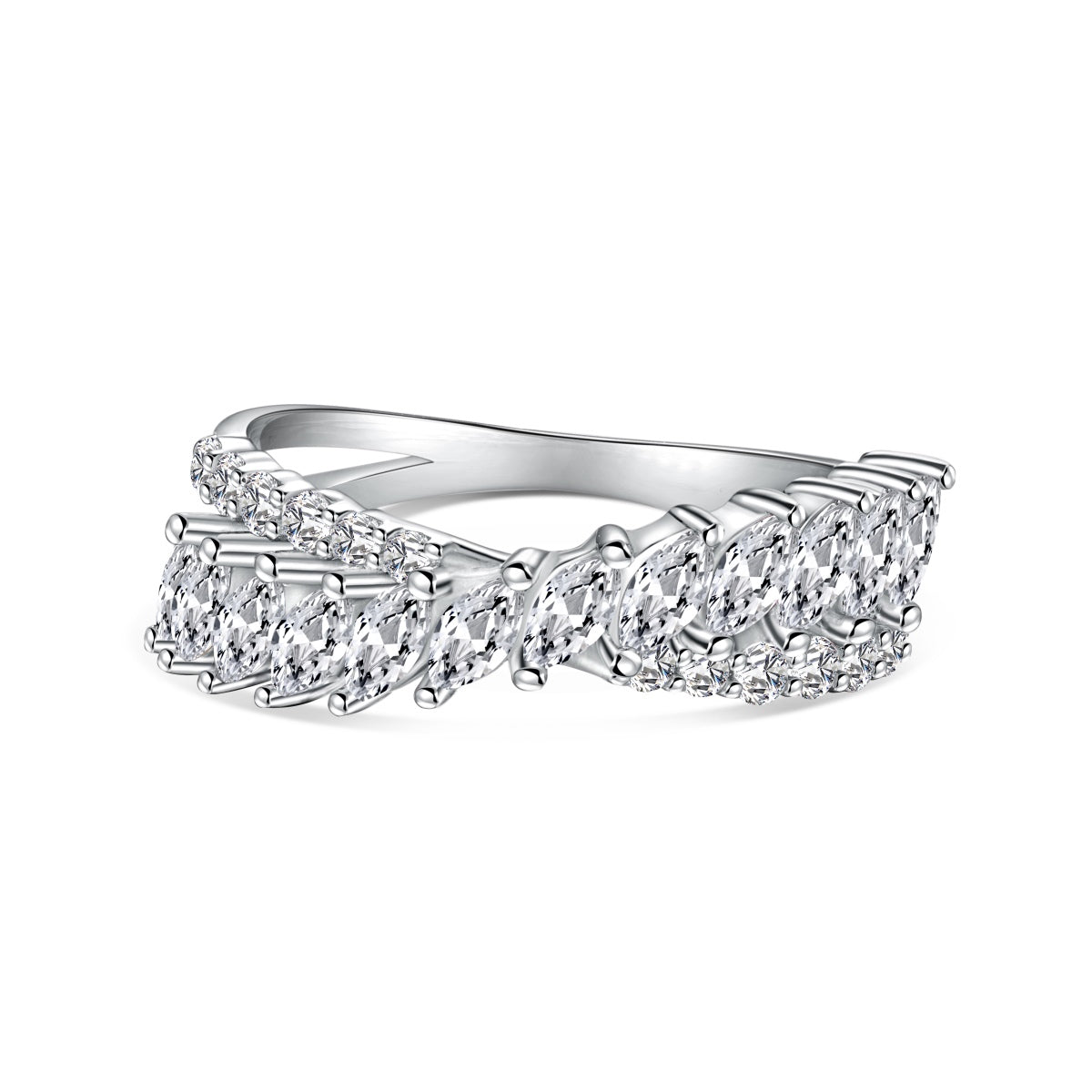 [Solara Jewelry] Einzigartiger, farbenfroher Marquise-Schliff Alltagsring