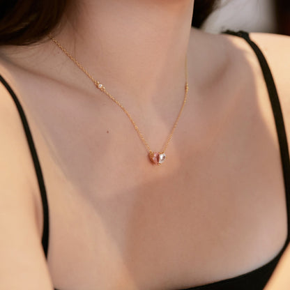 [Solara Jewelry ]ユニークハート型ネックレス