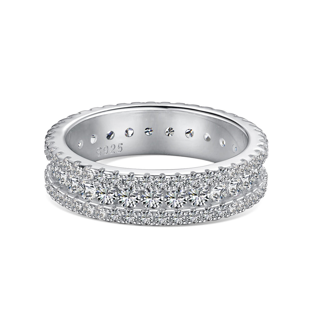 [Solara Jewelry ]Delicate Colorful Round Cut Daily Ring