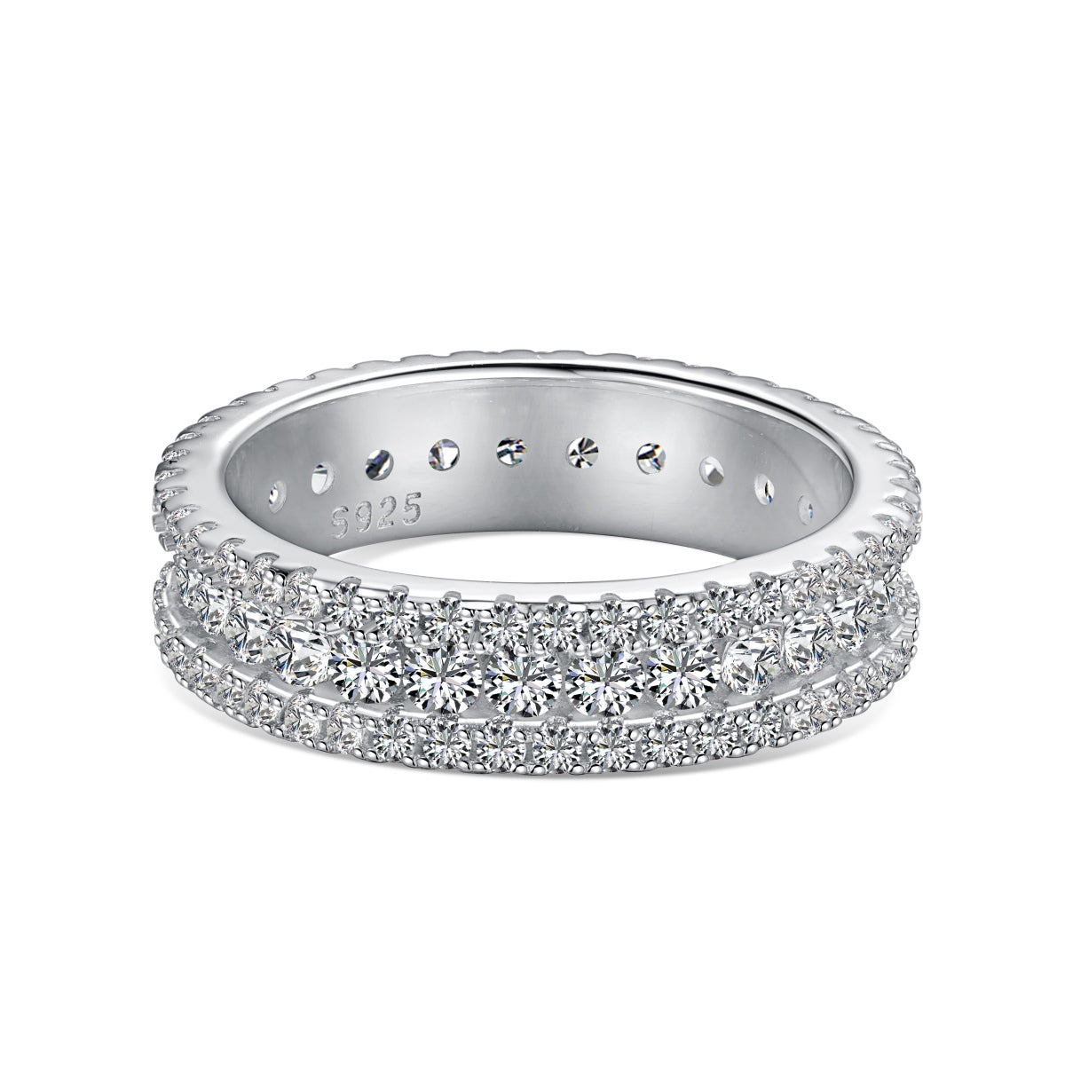 [Solara Jewelry ]Delicate Colorful Round Cut Daily Ring